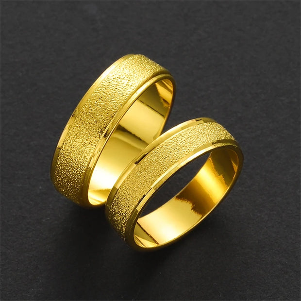 Unisex 24K Gold Plated Band Ring