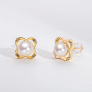 Cultured Pearl Stud Earrings in 14K Gold Fill