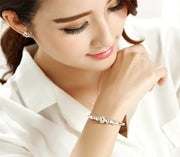 silver Lucky Charm Bracelet Cuff Bracelets For Women